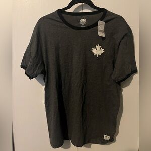 Roots Cabin Crew Ringer Shirt NWT